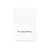 delivery driver thank you card interior text you always deliver