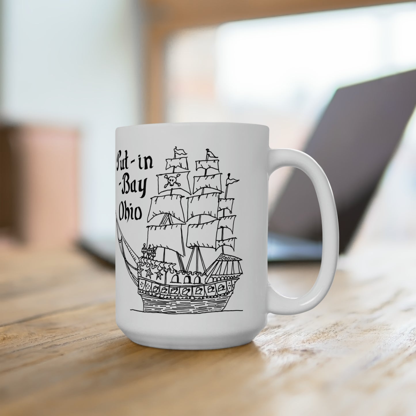 put in bay mug displayed in context