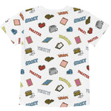 toaster pastries all over pattern unisex tee, back