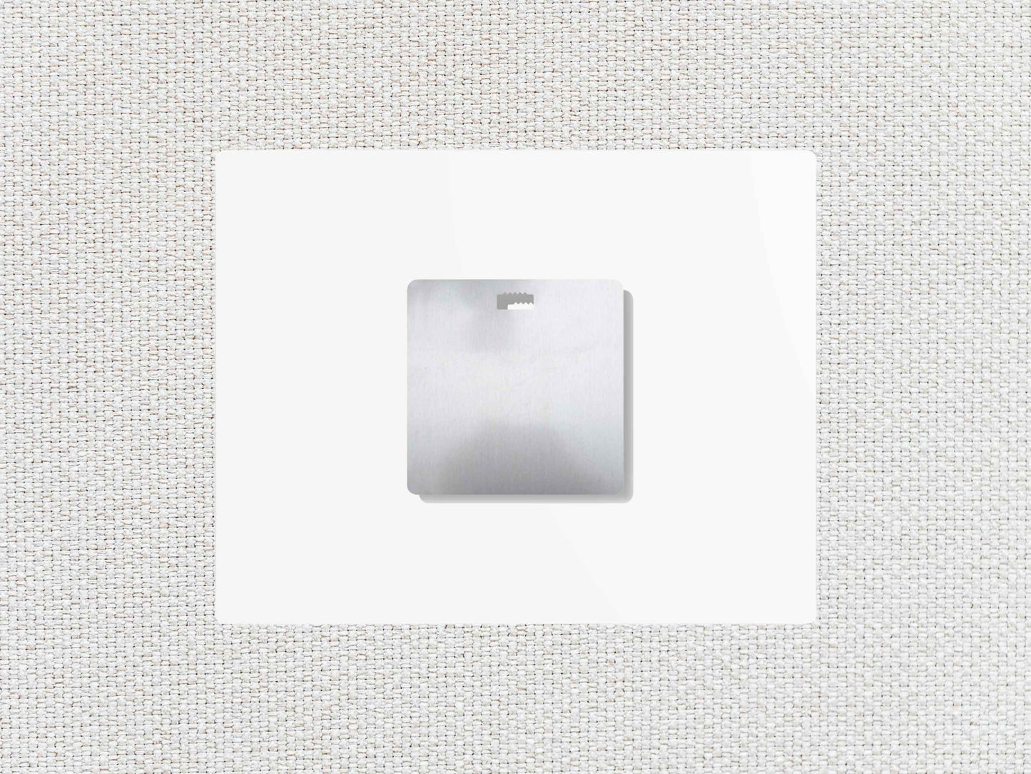 metal wall art sign, back side mounting hardware