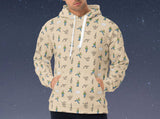 angry goose allover print sweatshirt, front, male, starry night background