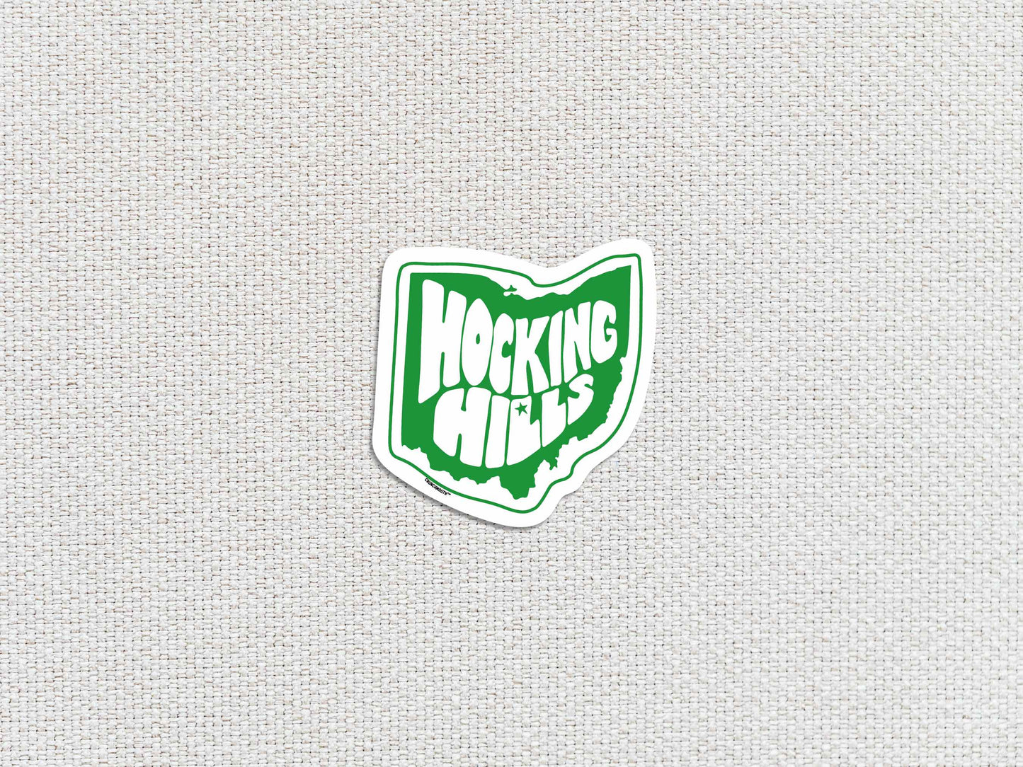 Hocking Hills Travel Luggage Sticker