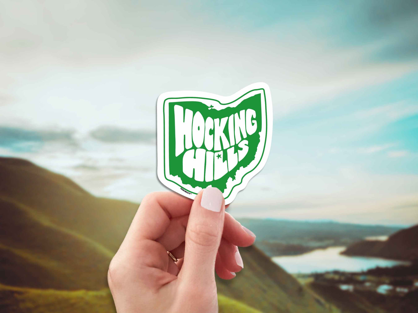 Hocking Hills Travel Luggage Sticker