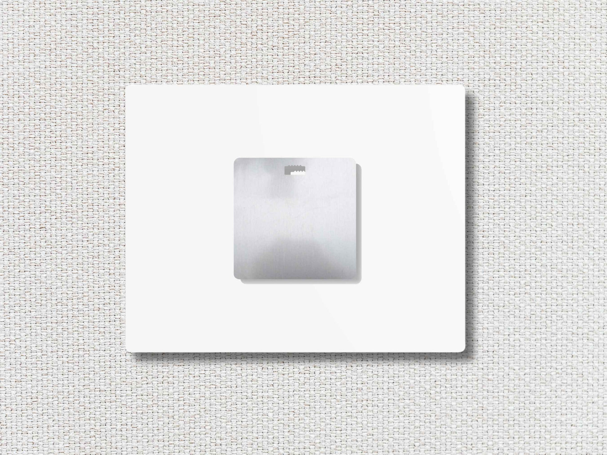 funny groundhog metal wall sign, back mounting hardware, white textured background