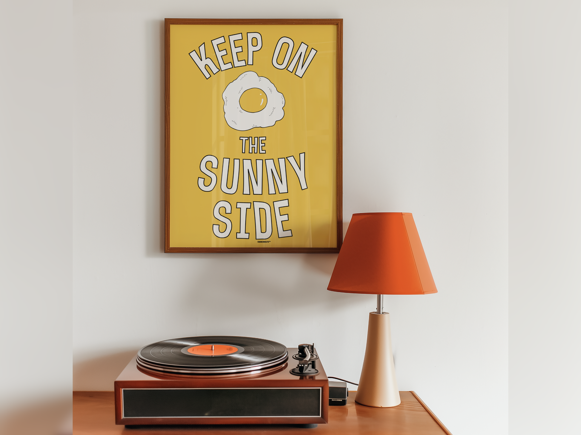 keep on the sunny side wall art print displayed in context