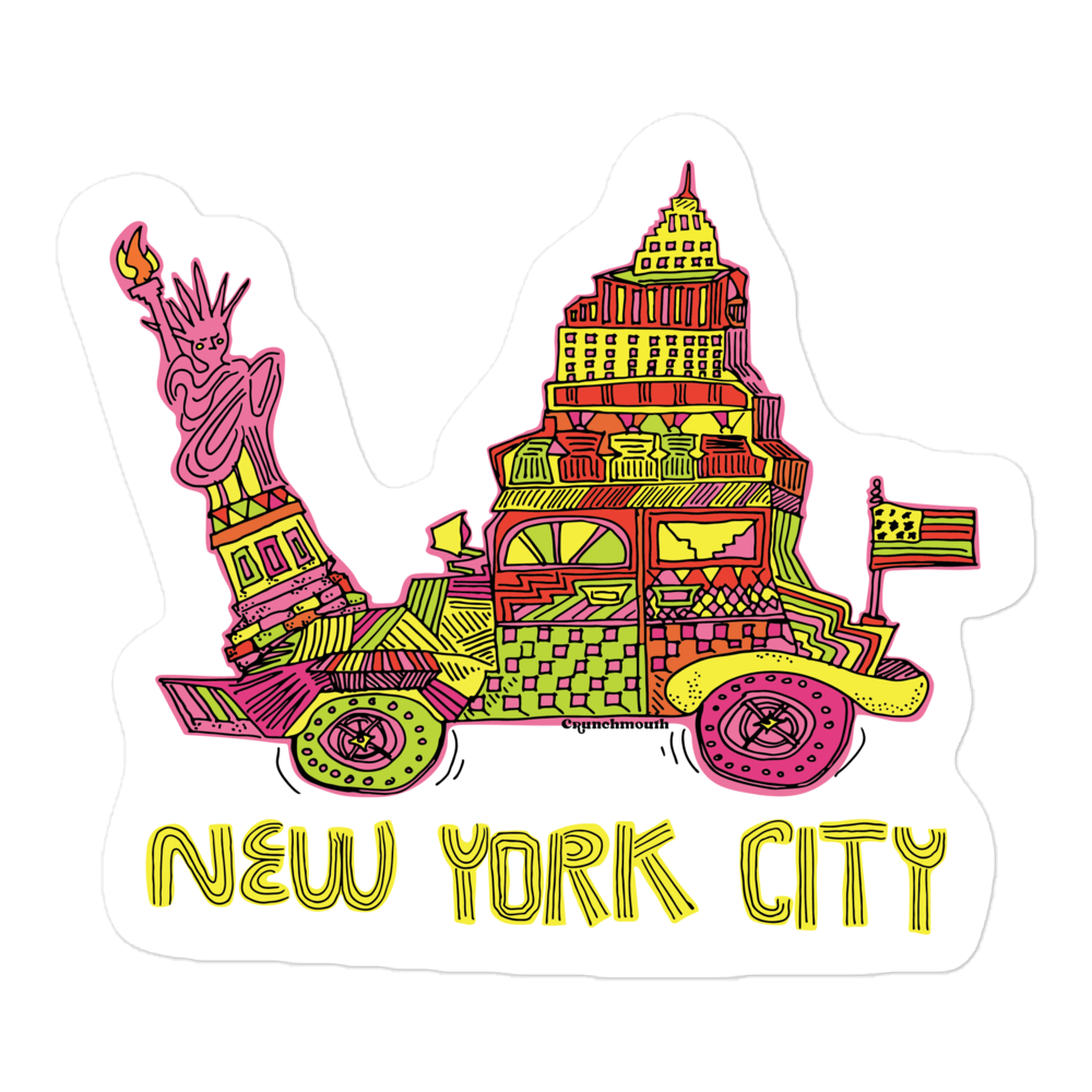 nyc laptop sticker