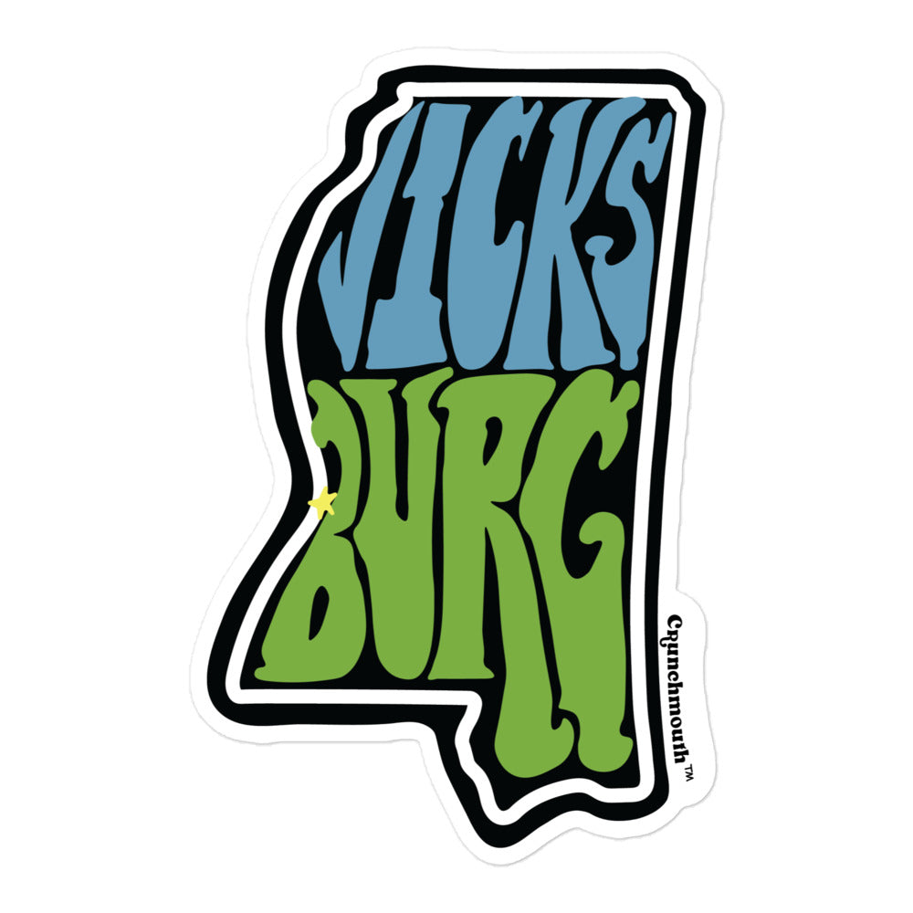 vicksburg mississippi retro road trip bumper sticker