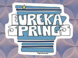 eureka springs arkansas sticker, geometric pattern background