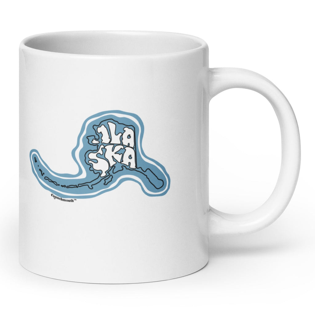 state of alaska state map coffee mug, angle 1