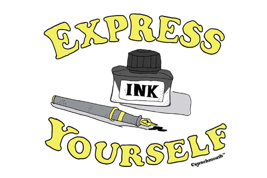 express yourself fountain ink pen and inkwell sketchbook art