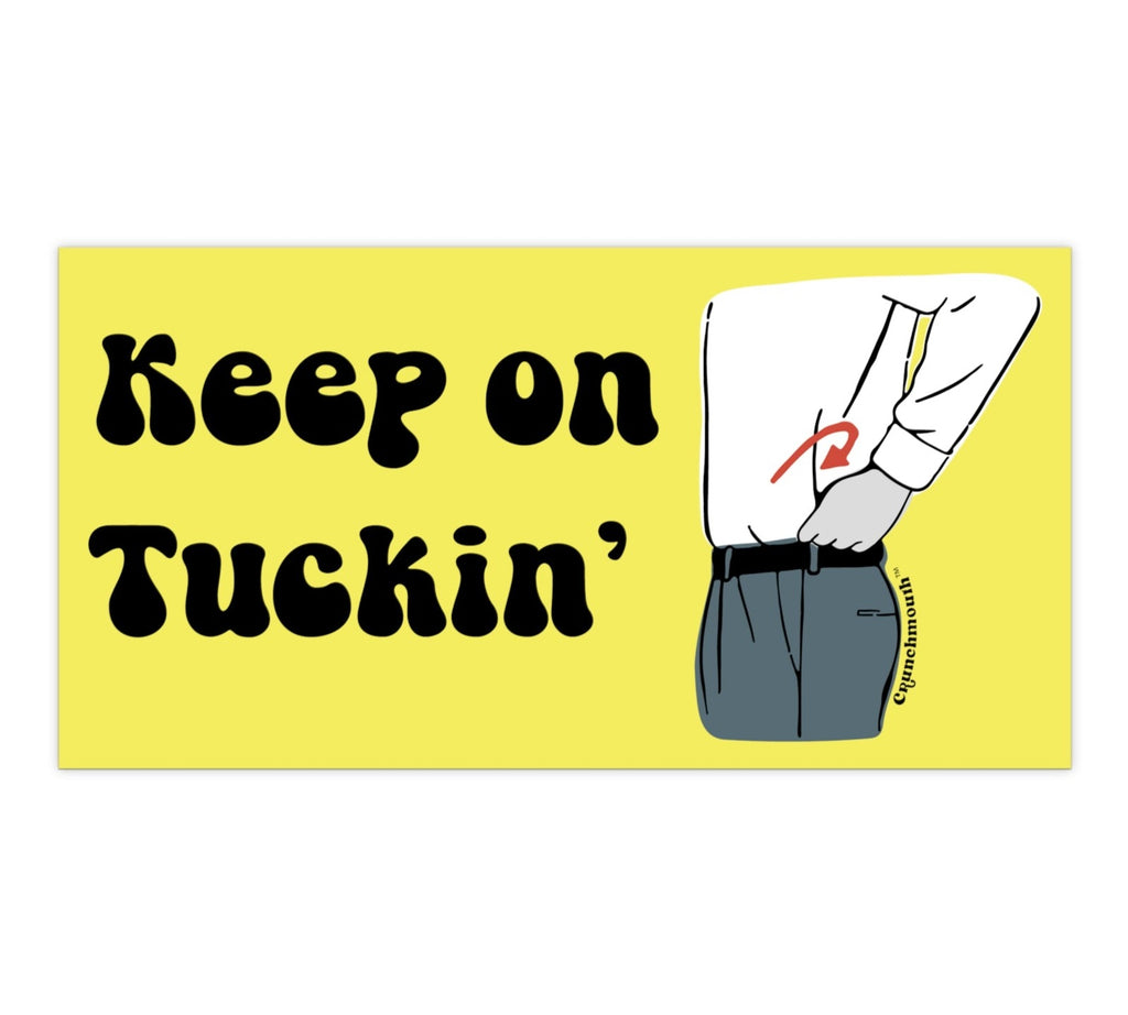 keep on truckin' parody bumper sticker military tuck