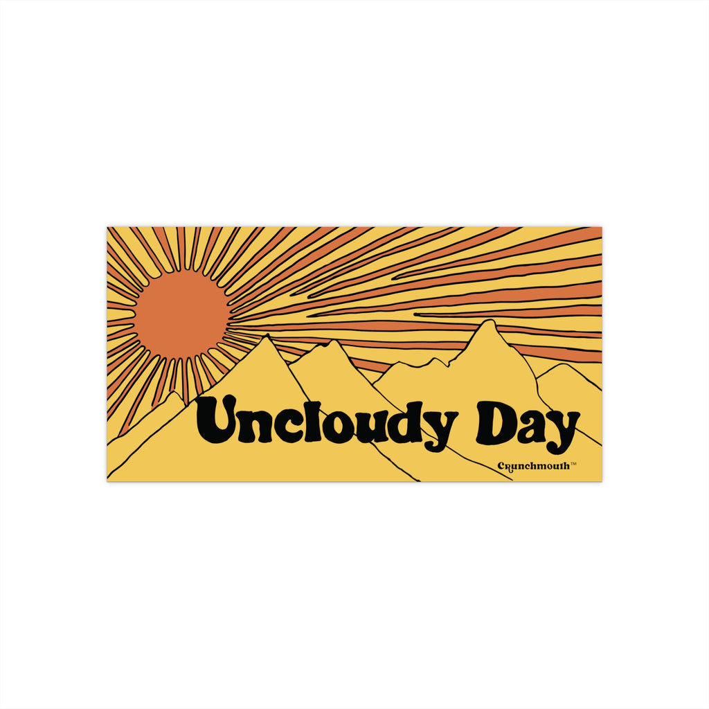 Uncloudy Day Bumper Sticker