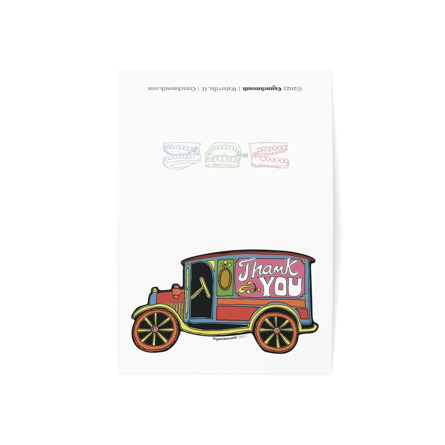 Delivery Truck Thank You Card | 4.9" X 3.5" | Coated | Includes Envelopes