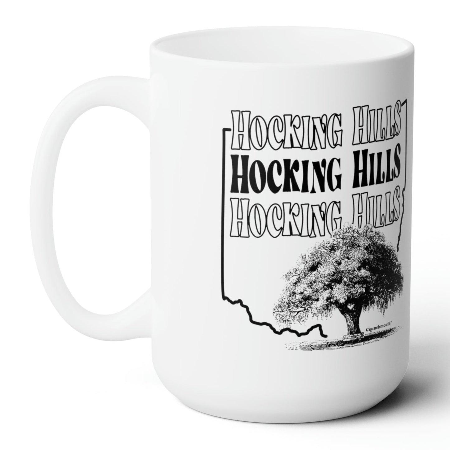 hocking hills state park white ceramic coffee mug context 3