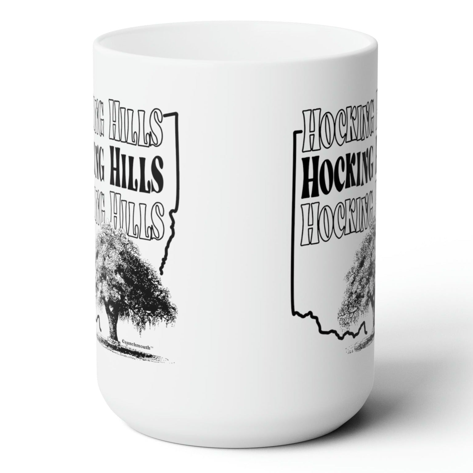 hocking hills state park white ceramic coffee mug context 2
