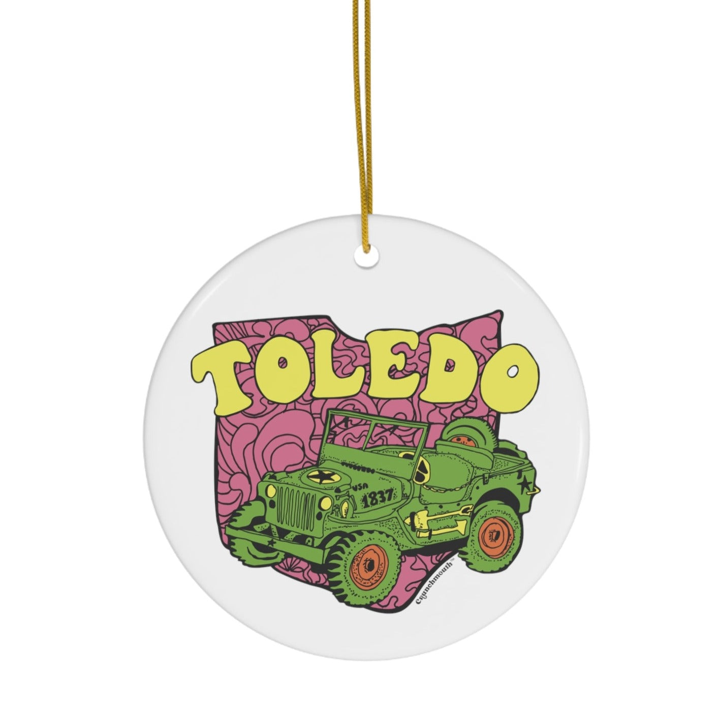 toledo oh jeep willys overland Christmas ornament