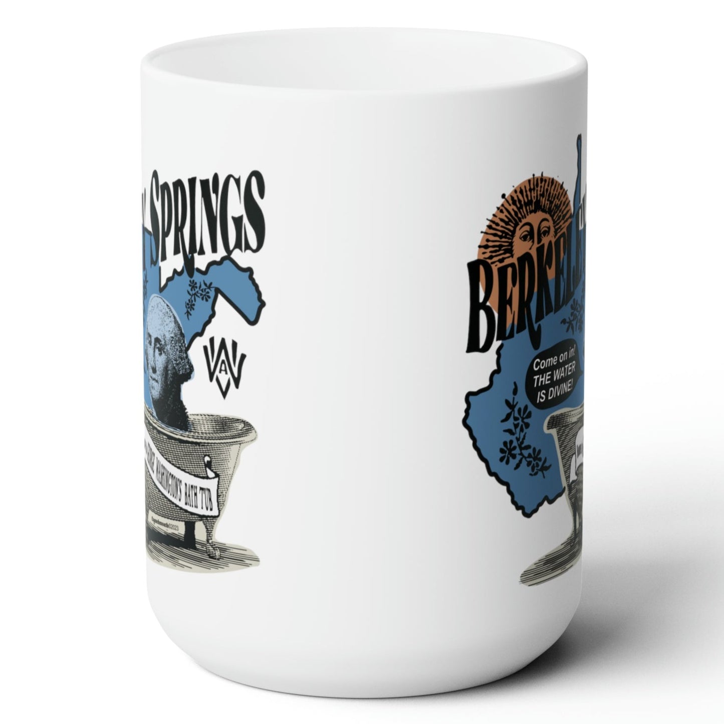 berkeley springs wv white ceramic coffee mug view 2