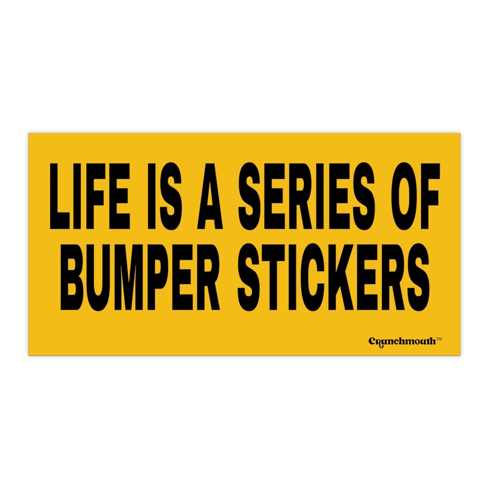life is a series of bumper stickers funny retro style road trip sticker