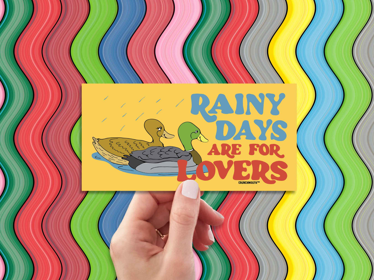 Rainy Days Are For Lovers Bumper Sticker