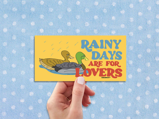 Rainy Days Are For Lovers Bumper Sticker