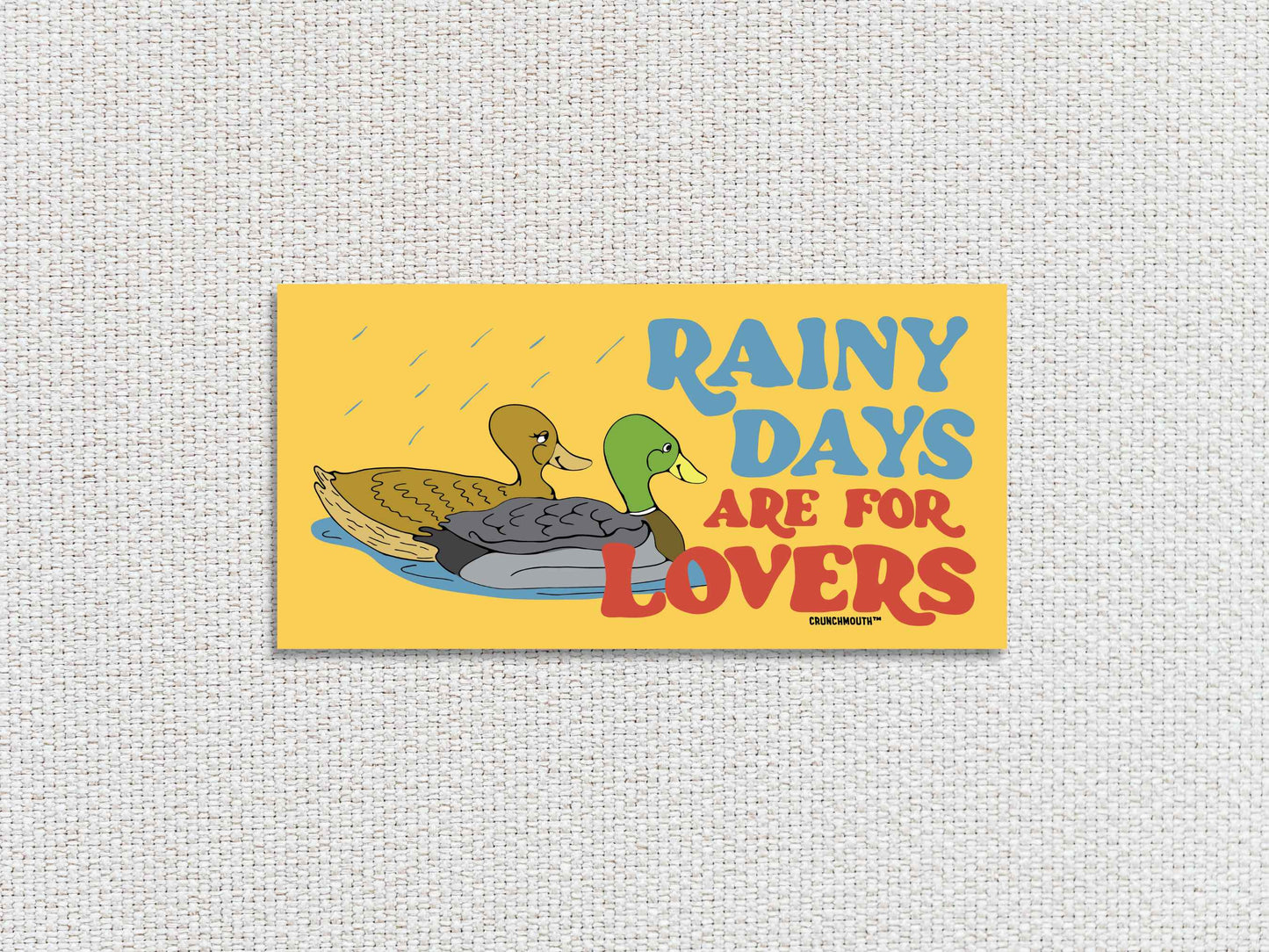 Rainy Days Are For Lovers Bumper Sticker