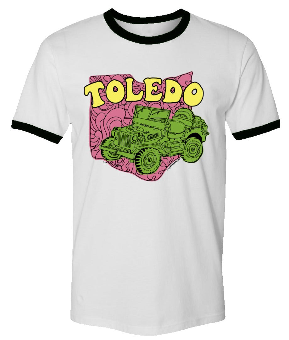 Toledo OH Vintage Style Ringer shirt