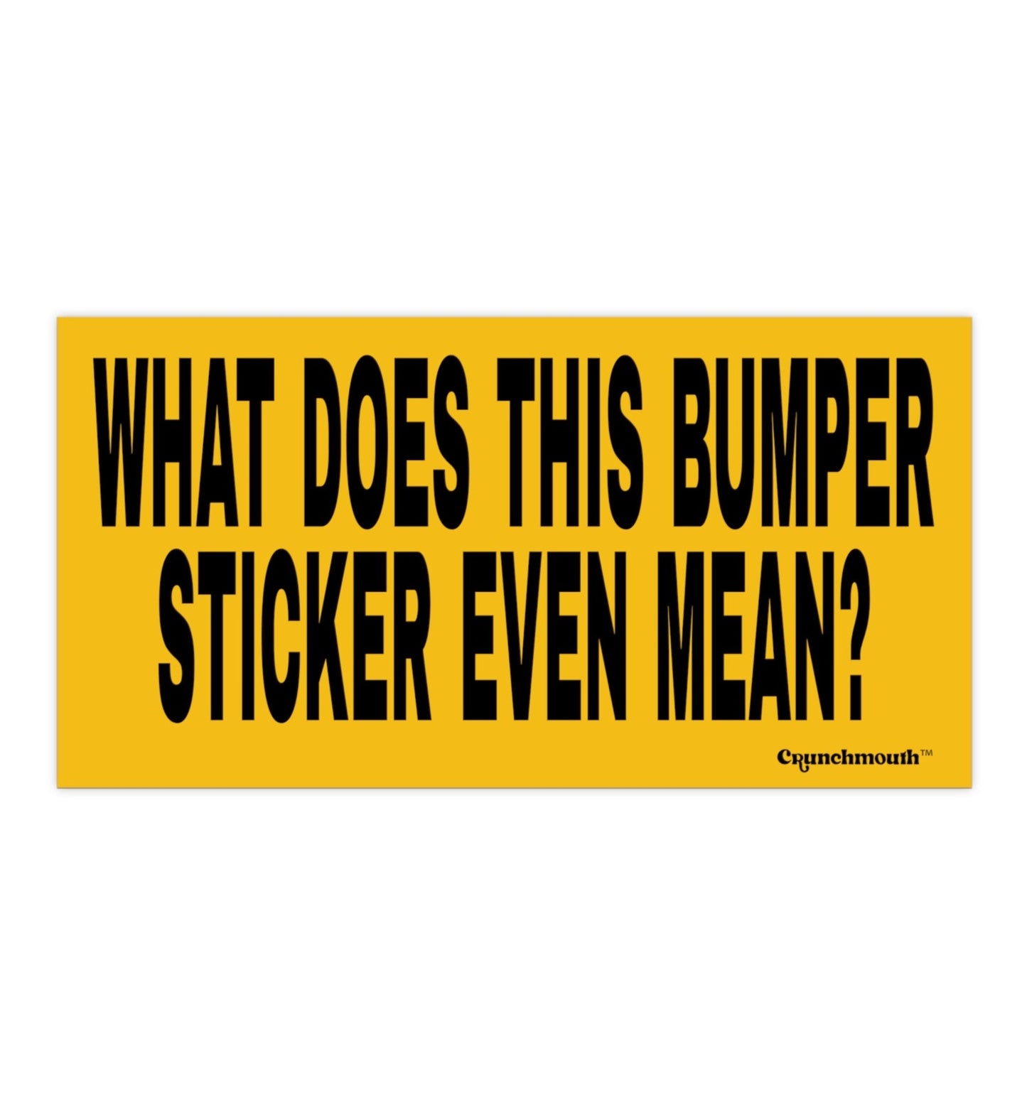what does this bumper sticker even mean? funny retro road trip bumper sticker