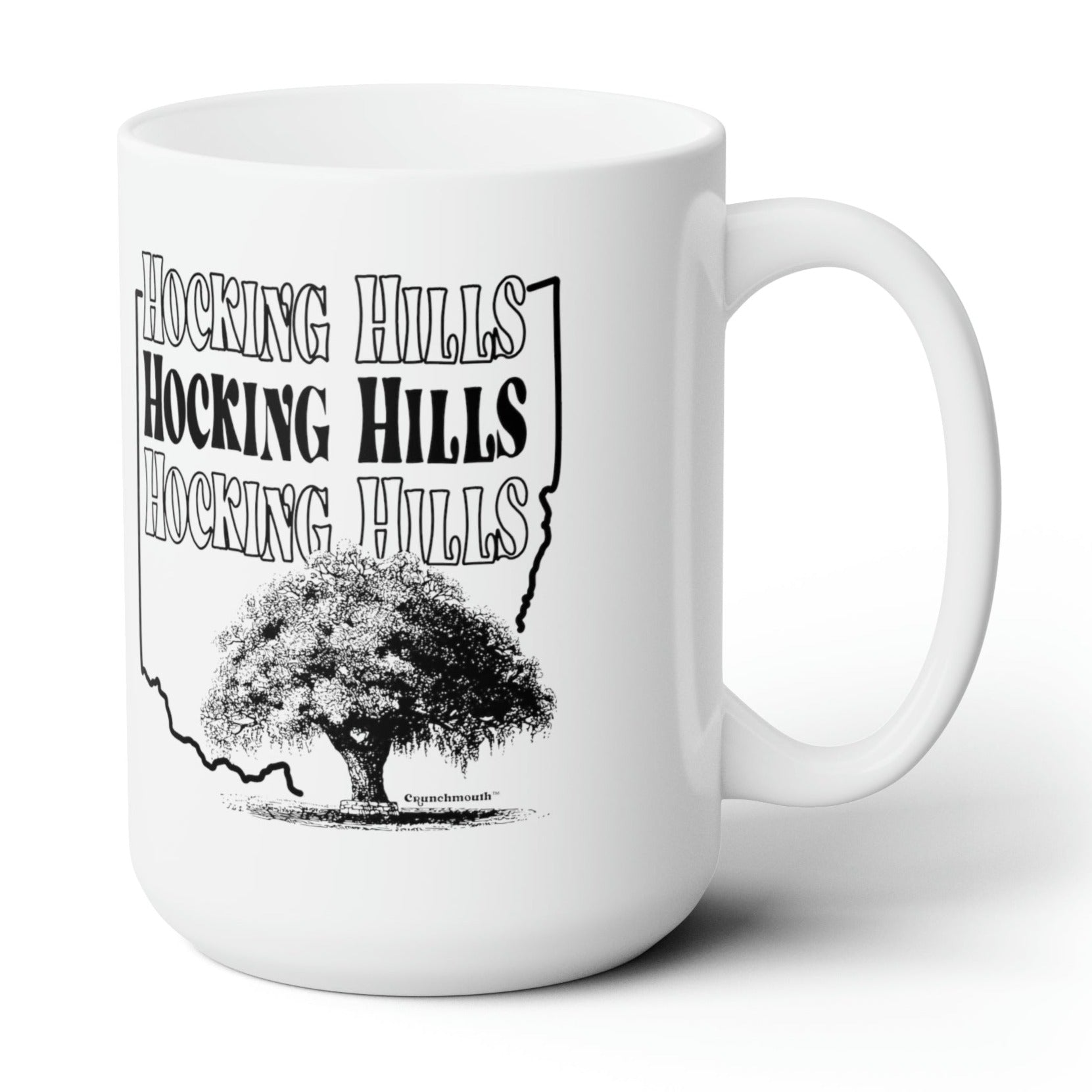 hocking hills state park white ceramic coffee mug context 1