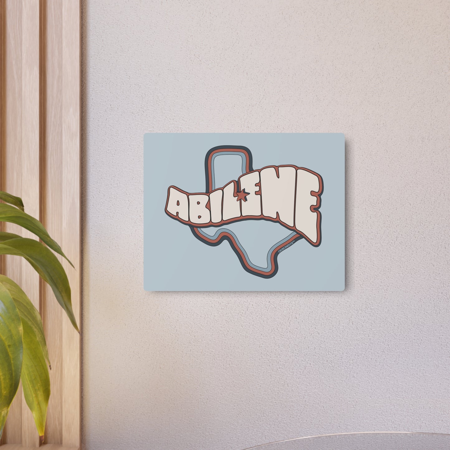 abilene wall art, 14"x11", light color wall background