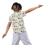 pancakes all over print t shirt for kids, boy&#39;s back