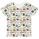 pancakes all over print shirt for kids, front