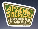 apache-sitgreaves national forest vinyl sticker, starry night sky background