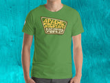 apache sitgreaves national park tshirt, front, male, aqua blue background