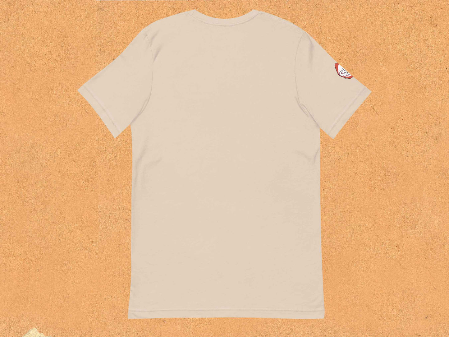 boise shirt, souvenir t shirts, back, flat, orange textured background