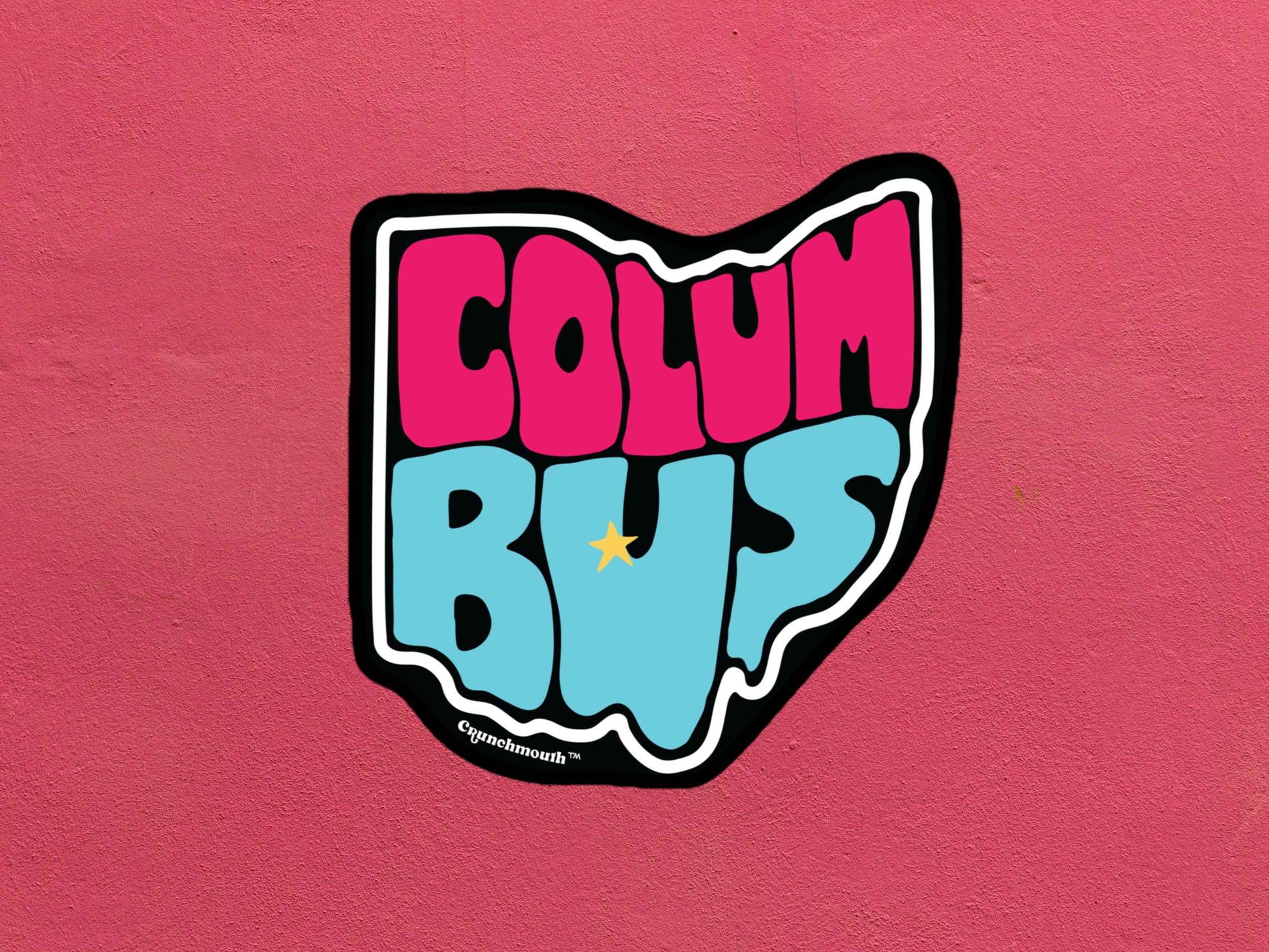 columbus sticker, travel luggage stickers, rose textured background