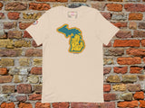 frankenmuth michigan shirt, flat, front, red brick background