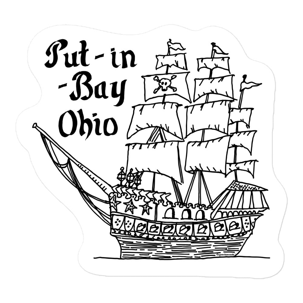 put in bay ohio pirate ship decal