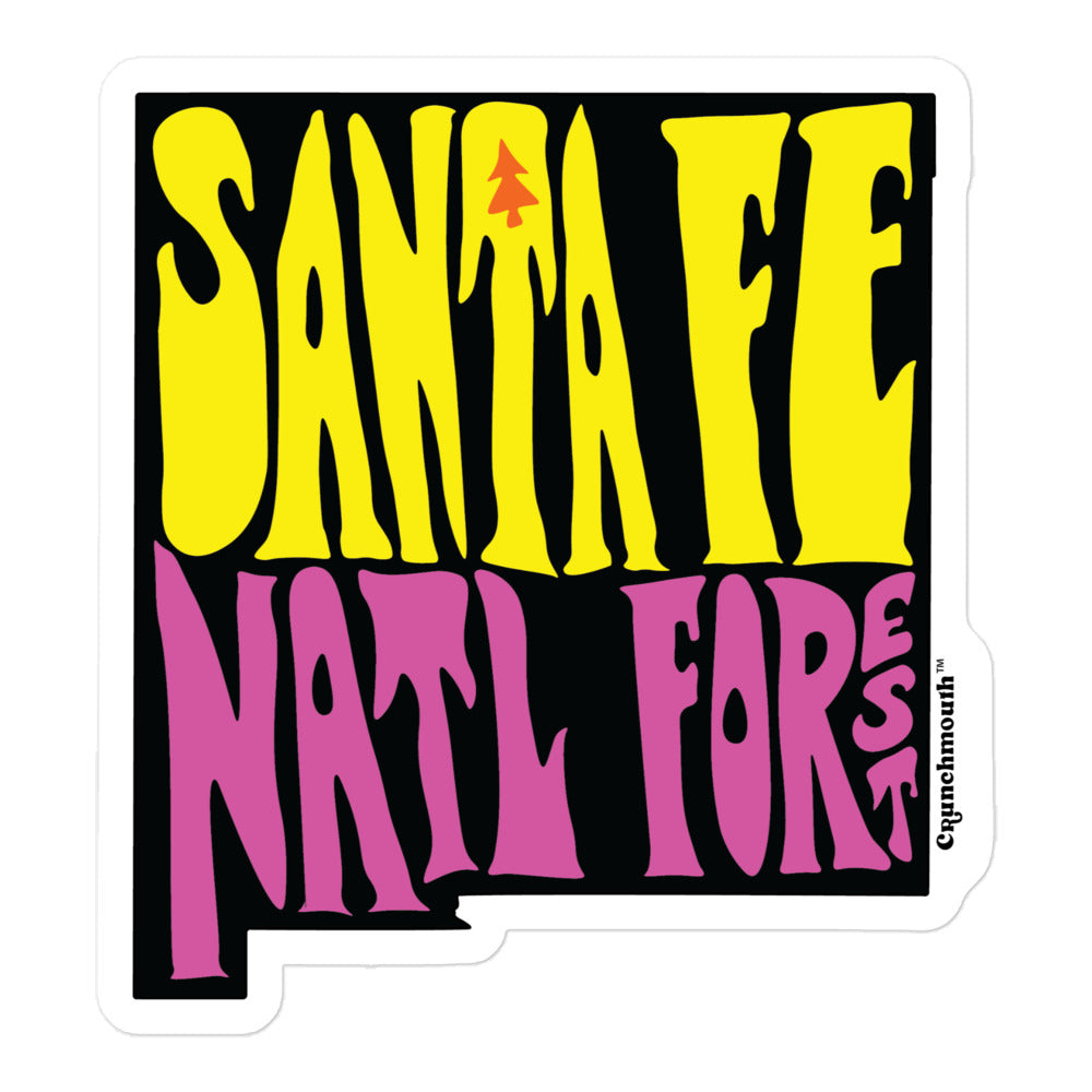 santa fe new mexico national forest retro vacation decal