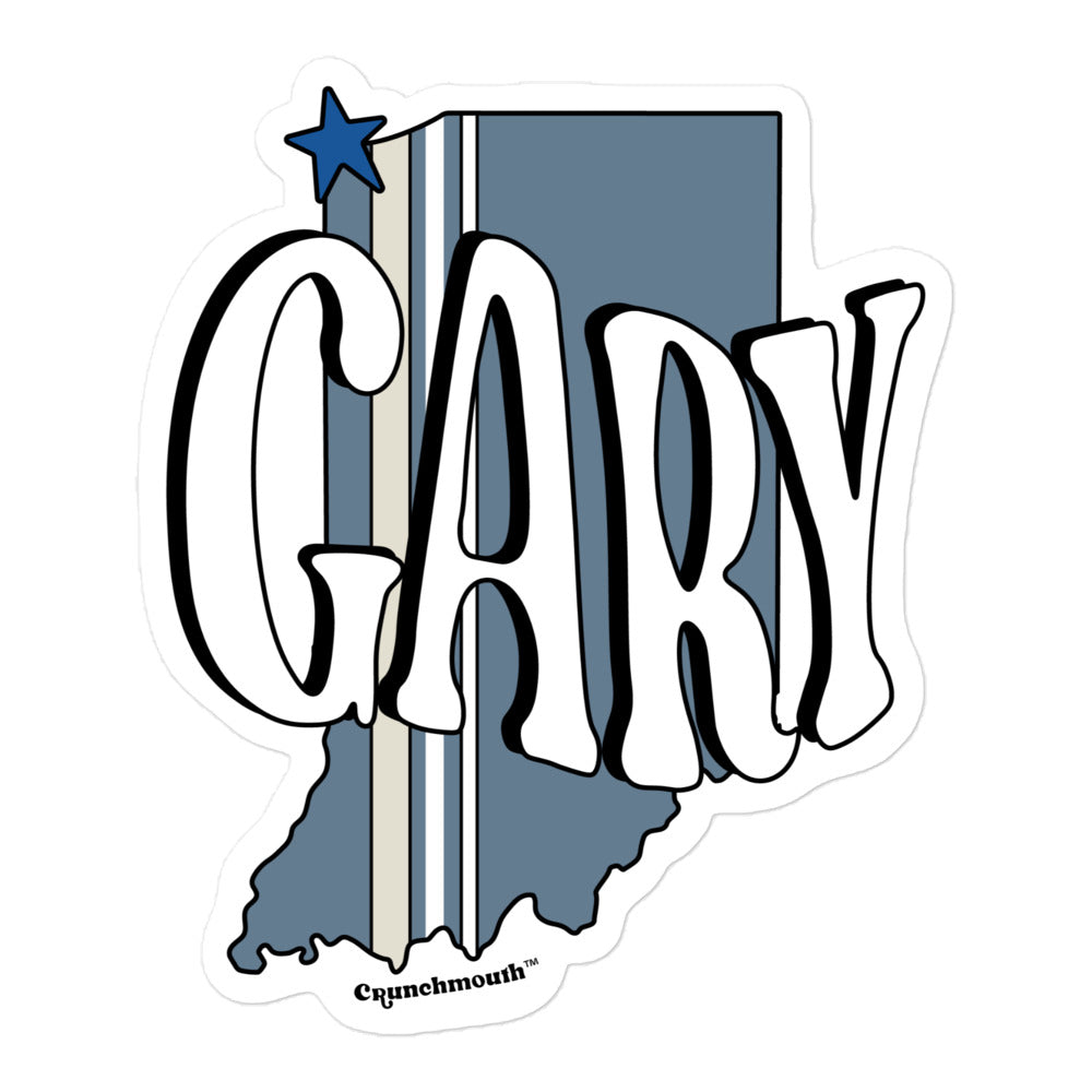 Gary Indiana Vinyl Sticker | Gary IN Vacation Decal | Perfect for Laptops, Water Bottles +++