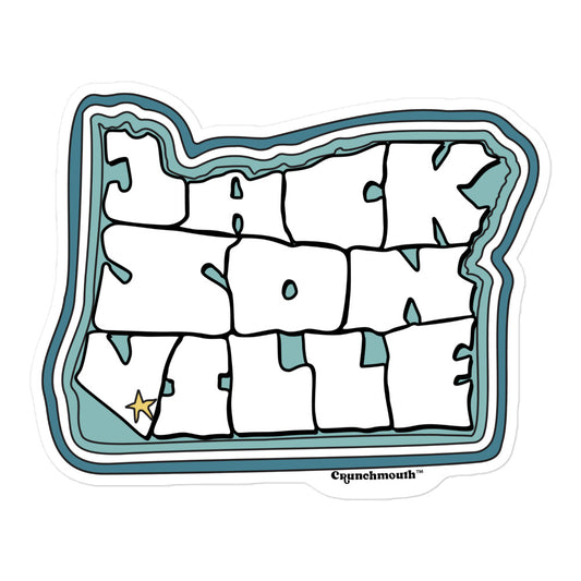 jacksonville oregon vintage style bumper sticker