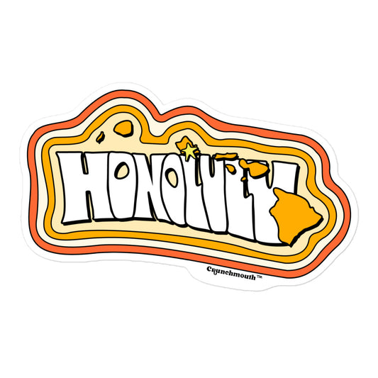 honolulu hawaii vinyl sticker