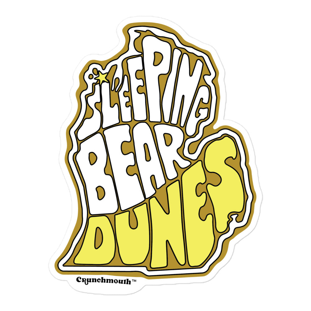 sleeping bear dunes mi vinyl sticker