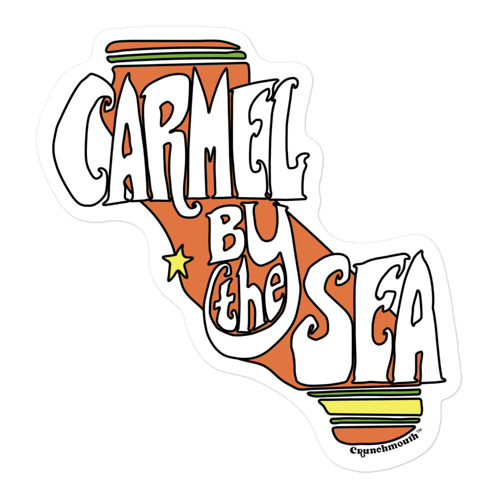 carmel by the sea ca vinyl sticker