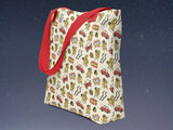 distracted squirrel tote bag, side angle, starry night background
