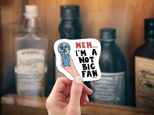 meh...i'm not a big fan sticker, hand display, medicine cabinet background