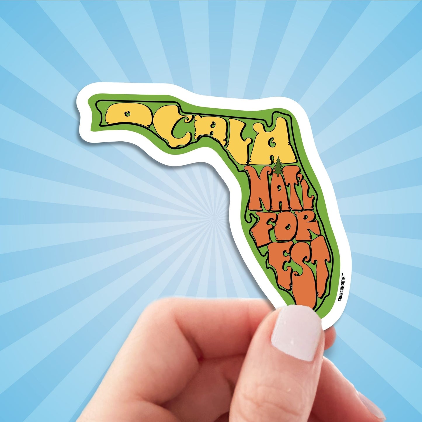 Ocala National Forest Travel Luggage Sticker