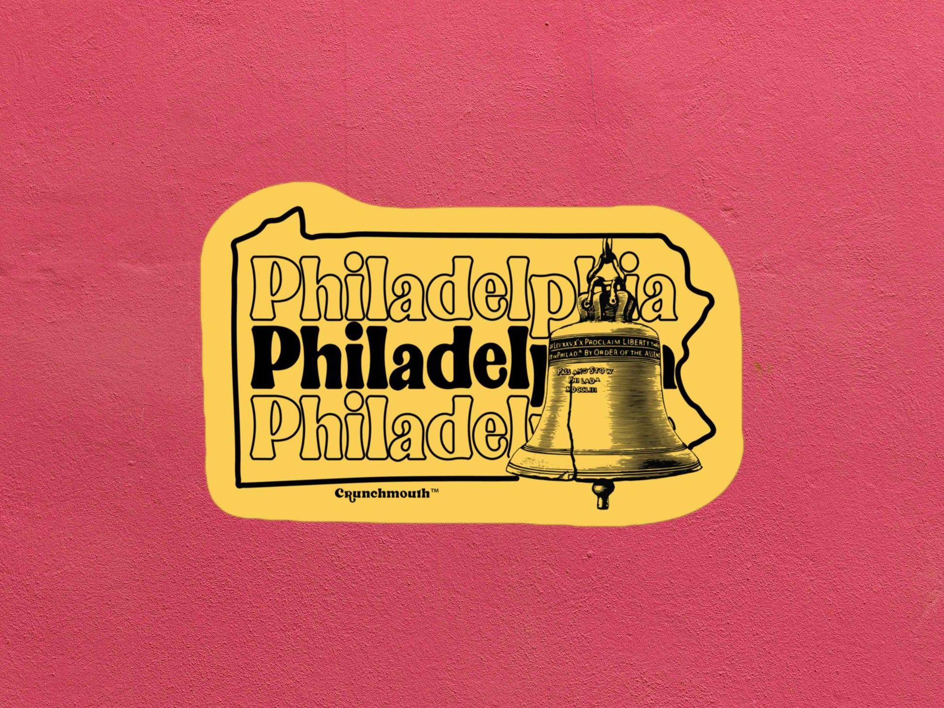 philadelphia sticker, travel luggage stickers, rose textured background