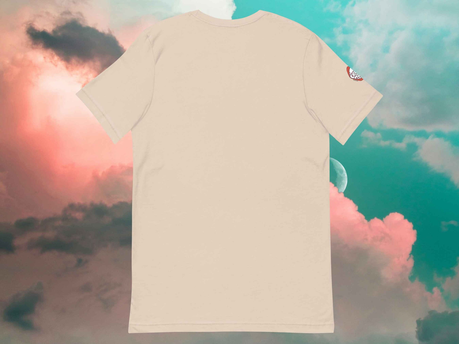 state of michigan shirt, flat, back, cloud sky background