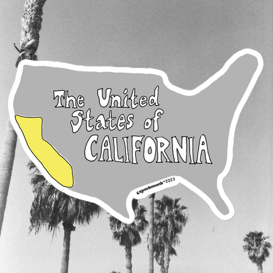 united states of california vinyl sticker