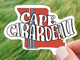 cape girardeau missouri laptop sticker, grass background
